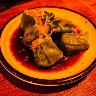 Mushroom Dumplings.
