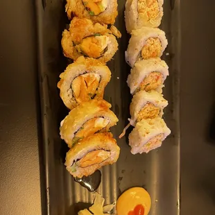 JB J&amp;B Tempura Roll &amp; Spicy Krab Roll mini rolls