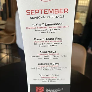 Monthly specials
