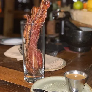 Candied Bacon In A Glass