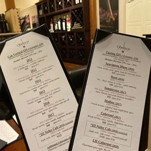 Menus