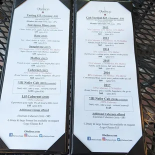 the menu