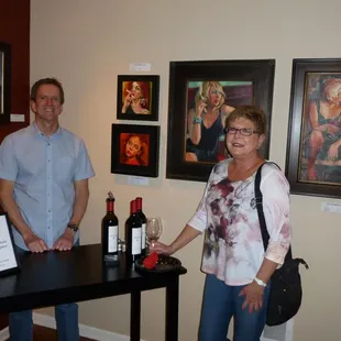 Kerry at one of our pouring stations during a wine club party