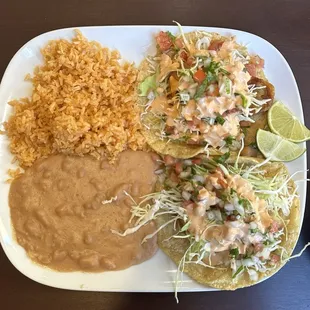 Fish taco plate