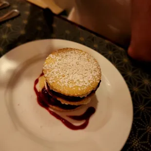 Raspberry shortbread