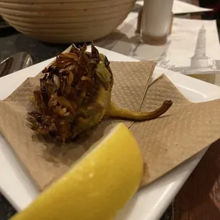 Antipasti- fried artichoke