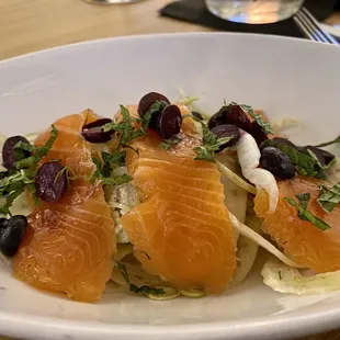 a plate of food on a table