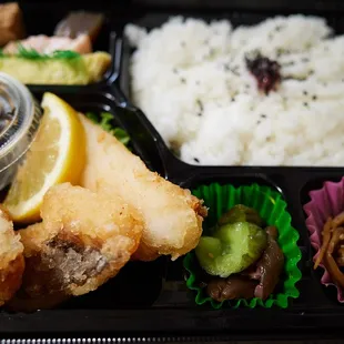 Mixed fish bento