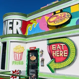 Storefront from parking lot