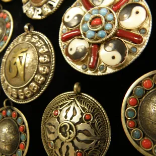 TIBETIAN PENDANTS from NEPAL at OBJETS D'ART in Corpus Christi Texas