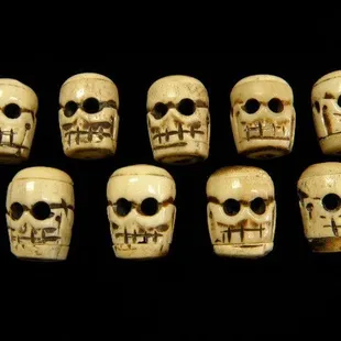 Bone Skull Beads at OBJETS D'ART