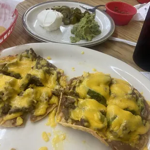 Big daddy nachos (small, fajita beef)