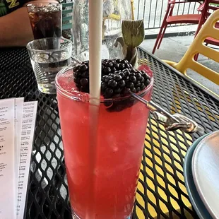 Blackberry sage cocktail