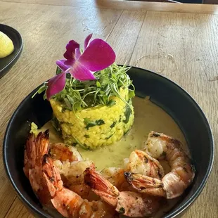 Shrimp with Risotto, not sure if this item is still on the menu, but it was delicious!