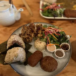 the combo (now with gluten-FULL kakiage-)