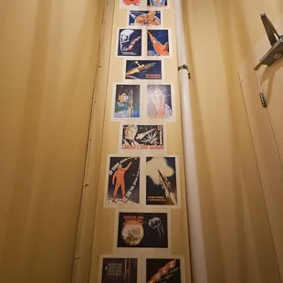 12/9/2023 - Dropping in for a spot of dinner. I loved their Russian cosmonaut wall outside the bathroom.