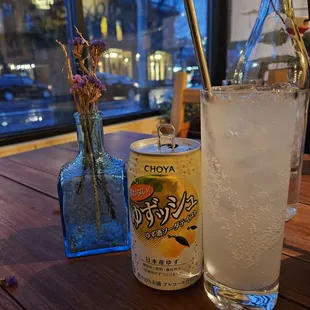 12/9/2023 - Dropping in for a spot of dinner. The yuzu soda.