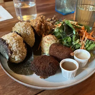 the combo (now with gluten-FULL kakiage-)