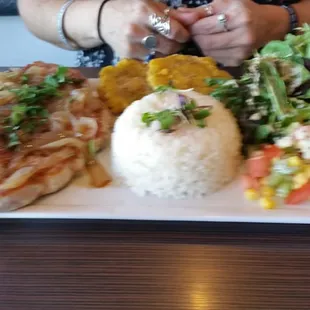 Cuban Pork Chop Plate