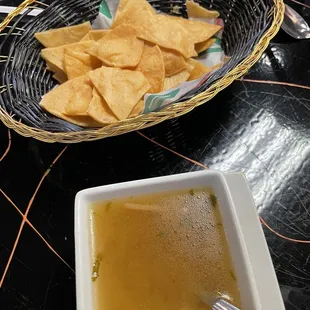 Hips, salsa and fideo soup
