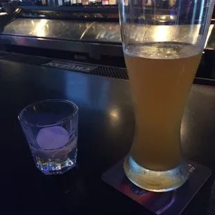 Cap'n Crunch shot &amp; my Beloved Blue Moon