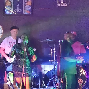 Live band at OBs pub.