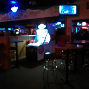 Not sure whats the theme here is, but there's a very nice band playing tonight.