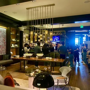 people sitting at tables