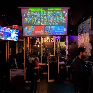 The main stage set up. New tourney's every night. Love the community here, with everybody lifting each other up!