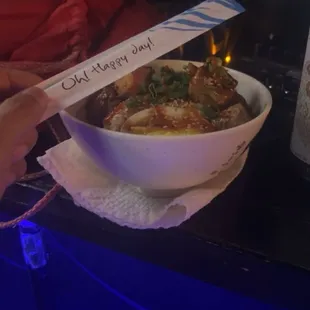 Tofu rice bowl. Spicy level 2 out of 5