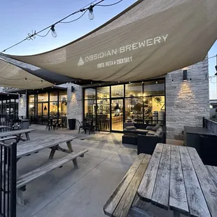 Outdoor seating.