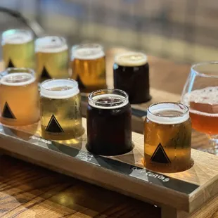 2 flights with additional 9th pour of streawberry sour