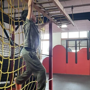 Ninja Warrior on the Monkey Bar! Obstacle Warrior Kids Garland at Firewheel Town Center is the best place for kids activities and family fun