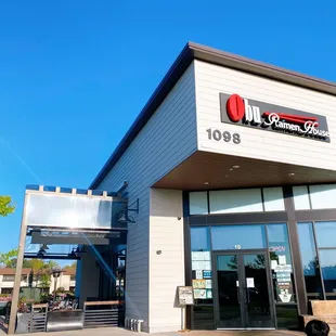 the outside of the building