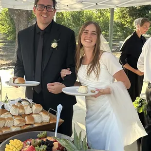 Obvious Choice Catering had the pleasure to serve Mr. and Mrs.Domeca their first meal as husband and wife! Congratulations!