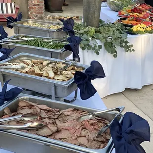 Dry rubbed tri-tips barbecued to perfection and marinated lemon butter garlic chicken