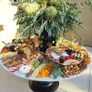 Circle essence of a charcuterie board