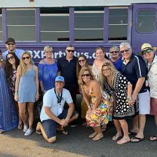 Fancy folks headed to a wine tasting.