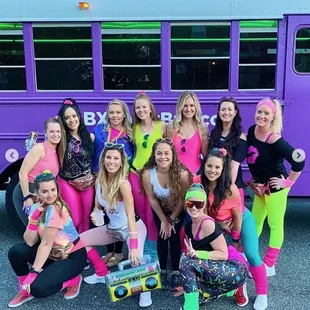 80s workout bachelorette crawl!