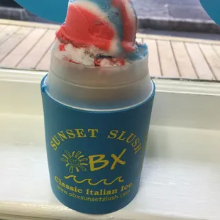 The topper is Rainbow USA and it is beautiful.