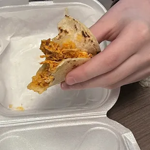 Chicken taco (amazing tortilla)