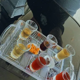 6 sample of sweet wine