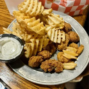 Fried Oysters and shrimp
