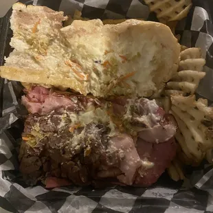 Nasty  olive salad and Mayo that wasn't put on my sandwich.