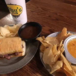 Cajun Roast Beef Poboy &amp; Chicken Tortilla Soup