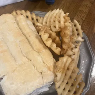 Waffle fries.