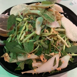 Cuttlefish mango salad