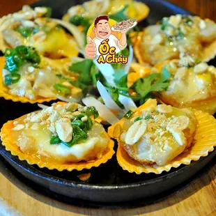 a plate of appetizers