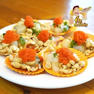 a plate of appetizers
