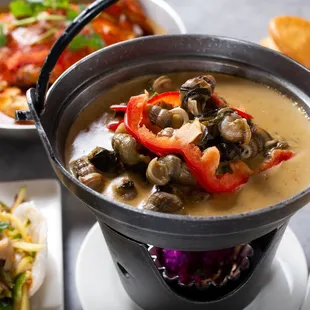 Coconut swirly escargot